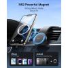 imageBaseus for Magsafe Car Mount 25N Magnetic Phone Holder for Car Cell Phone Car Mount Compatible with iPhone 17 to 13 Pro Plus Max Mini Bendable Memory Titanium Alloy for All DashboardRubricans