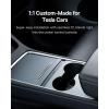 imageTesla USB Hub for 2021 2022 2023 Tesla Model Y Model 3 Baseus Hub Docking Station with Fast Charging Builtin Dual Retractable Cable Multi Port Tesla Accessories Hub of Center Console for Model Y3