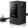 imageBaseus 6in1 65W Charging Station with Retractable USBC Cable Power Combo USB C Power Strip for Multiple Devices Fast Charger for iPhone MacBook Samsung PS5 for HomeOfficeDormTravel