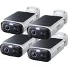imageBaseus Solar Security Cameras Wireless Outdoor S1 Lite 2K QHD Solocam Continuous Power Color Night Vision AI Human Detection IP67 No Monthly Fee Local Storage Works with Alexa ampamp Google Home2K SoloCam 4Pack