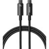 imageBaseus USB C Cable 240W PD 5A Fast Charging USBC to USBC Cable Zine Alloy Nylon Braided Type C Charger Cord for iPhone 17 16 ProPlusPro Max MacBook iPad ProMini Samsung S23S22 66ftBlack
