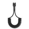 imageBaseus USB Type C Cable for Car Retractable Cable3FT Curly USB A to USBC Fast Charger Cord Compatible Samsung Galaxy S10 S9 S8 Plus Note 9 8 Moto Z LG5G6V20 USB C Devices BlackUSB C to USB C