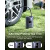 imageBaseus Tire Inflator Portable Air Compressor 150PSI Cordless Air Pump for Car Tires 2X Faster Electric Inflator with 7500 mAh Battery Capacity LED Light Car Motorcycle Bicycle Ball Car Accessories