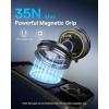 imageBaseus for Magsafe Car Mount Vacuum 119LBS Magnetic Suction Cup Phone Holder for Car 720 Adjustable Foldable Cell Phone Holder with Reusable Washable Gel for Car ampamp for iPhone 17 16 15 14 13 Pro Max