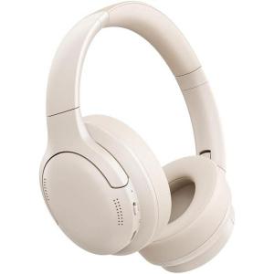 imageBaseus Bass BH1 Lite Bluetooth Headphones Over Ear SuperBass 80H PlaytimeAI ENC Clear Calls Comfortable Fit Smart App Control Bluetooth 60 Foldable Lightwight Headset for Travel Milky WhiteMilky White