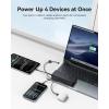 imageBaseus 100W Power Bank 20000mAh Portable Laptop Charger with Builtin USBC Dual Cables Travel Essential PD QC Fast Charging for MacBook iPad iPhone 1716 Samsung Steam Deck TSAApprovedDark Black