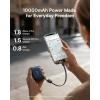 imageBaseus PicoGo AC22 Mini Power Bank 10000mAh 45W PD Portable Charger Builtin USBC Cable Ultra Small Sized Battery Pack Fast Charging Battery Bank for iPhone 171615 Samsung S25S24 Pixel 10 iPadBlack