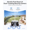 image:imageBaseus X1 Pro DualTracking Solar Security Camera Outdoor Wireless Dual 3K AI Cameras 300 Pan Color Night Vision 8 Zoom Local Storage up to 512GB IP65 No SubscriptionGrey