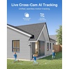 image:imageBaseus X1 Pro DualTracking Solar Security Camera Outdoor Wireless Dual 3K AI Cameras 300 Pan Color Night Vision 8 Zoom Local Storage up to 512GB IP65 No SubscriptionWhite
