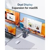 image:imageBaseus Nomos Air Mac 12 in 1 Docking Station Dual Monitor Laptop Docking Station with 2K HDMIDP 10Gbps USBCA 100W PD USB C Docking Station Compatible for macOS Displaylink Driver Required12 in 1 for MacOS