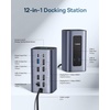 image:imageBaseus Nomos Air Mac 12 in 1 Docking Station Dual Monitor Laptop Docking Station with 2K HDMIDP 10Gbps USBCA 100W PD USB C Docking Station Compatible for macOS Displaylink Driver Required12 in 1 for MacOS