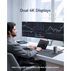 image:imageBaseus Nomos Air Mac 12 in 1 Docking Station Dual Monitor Laptop Docking Station with 2K HDMIDP 10Gbps USBCA 100W PD USB C Docking Station Compatible for macOS Displaylink Driver Required12 in 1 for Windows