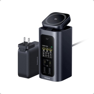 image:imageBaseus Spacemate Pro 15 in 1 Docking Station Dual Monitor 160W Max Output for 4 Devices 4K120Hz HDMI 10Gbps USBC 25W Qi22 Wireless Charging GaN Power for Windows Laptops DellHPLenovo