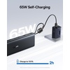 image:imageBaseus 25000mAh Power Bank CCC Certified 145W Laptop Portable Charger with Dual Builtin USBC Cables PD31 Fast Charging Battery Pack for MacBook ProAiriPhone 1716 Series Galaxy S25S24Black
