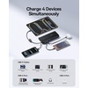 image:imageBaseus 25000mAh Power Bank CCC Certified 145W Laptop Portable Charger with Dual Builtin USBC Cables PD31 Fast Charging Battery Pack for MacBook ProAiriPhone 1716 Series Galaxy S25S24Black