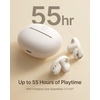 image:imageBaseus Bowie MC2 Open Ear Clip On Earbuds CloudComfort 20 WrapAround Design LDAC HiRes Audio Bluetooth 60 55H Playtime 4Mic AI Clear Call IP67 Waterproof for Running Gym WorkoutsWhite