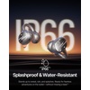 image:imageBaseus Inspire XC1 Open Ear ClipOn Earbuds Sound by Bose Dolby Audio Adaptive Tunning Sound Hybrid 2Way Driver ZeroSense Air Cushion 4Mic Adaptive Clear Calls IP66 Waterproof 40H PlaytimeTitanium
