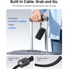 image:imageBaseus 10000mAh 45W Portable Charger Builtin Cable amp5W Apple Watch Charger  Travel Compact Power Bank Compatible with iPhone 171615141312 Apple Watch iPad amp MacBook for Daily TripBlack