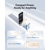 image:imageBaseus 45W Ultra Slim 10000mAh Power Bank Builtin USBC Cables CCC Certified Portable Charger Travel Essential Fast Charging Pocket Size Phone Battery Pack for iPhone 17 16 Samsung S25 S24 iPadOff White