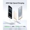 image:imageBaseus 45W Ultra Slim 10000mAh Power Bank Builtin USBC Cables CCC Certified Portable Charger Travel Essential Fast Charging Pocket Size Phone Battery Pack for iPhone 17 16 Samsung S25 S24 iPadOff White