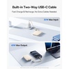 image:imageBaseus 45W Ultra Slim 10000mAh Power Bank Builtin USBC Cables CCC Certified Portable Charger Travel Essential Fast Charging Pocket Size Phone Battery Pack for iPhone 17 16 Samsung S25 S24 iPadOff White