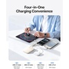 image:imageBaseus 45W Ultra Slim 10000mAh Power Bank Builtin USBC Cables CCC Certified Portable Charger Travel Essential Fast Charging Pocket Size Phone Battery Pack for iPhone 17 16 Samsung S25 S24 iPadOff White