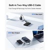 image:imageBaseus 45W Ultra Slim 10000mAh Power Bank Builtin USBC Cables CCC Certified Portable Charger Travel Essential Fast Charging Pocket Size Phone Battery Pack for iPhone 17 16 Samsung S25 S24 iPadDeep Black