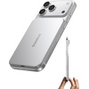 image:imageBaseus Picogo AM71 Ultra Slim 10000mAh Qi22 Power Bank 25W Wireless  Magnetic Portable Charger 30W USBC Fast Charging 058 slim Travel Essential for iPhone 1716151413 SeriesSilver