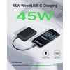 image:imageBaseus for MagSafe Portable Charger Qi22 25W Wireless Magnetic Power Bank 10000mAh with USBC Cable 45W PD Charging FlightSafe Travel Portable Battery Pack for iPhone 171615141312 OnlyBlack