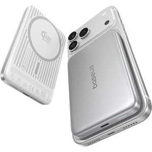 image:imageBaseus Picogo AM71 Ultra Slim 10000mAh Qi22 Power Bank 25W Wireless  Magnetic Portable Charger 30W USBC Fast Charging 058 slim Travel Essential for iPhone 1716151413 SeriesSilver Gray