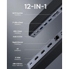 image:imageBaseus 11in1 Docking Station USB C Hub Triple Screen USB C Adapter with 2 4K HDMI 3 USB 30 Type C Power Supply VGA SDTF Card Reader Ethernet 35mm Audio for MacBook ProAir and Type C