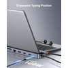 image:imageBaseus 11in1 Docking Station USB C Hub Triple Screen USB C Adapter with 2 4K HDMI 3 USB 30 Type C Power Supply VGA SDTF Card Reader Ethernet 35mm Audio for MacBook ProAir and Type C