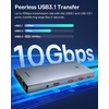 image:imageBaseus 13 in 1 Docking Station USB C Docking Station with 4K HDMI PD 3 USBA RJ45 Audio TFSD Card Reader USB Hub Compatible for MacBookDellHPSurfaceLenovo