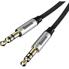 image:imageBaseus Audio Yiven M30 Cable 1 m Silver and Black CAM30BS1