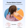 image:imageBaseus Bass BC1 Open Ear Earbuds ClipOn Headphones OpenRing Comfort with TriCurve Snug Clip Powerful Sound with SuperBass 4Mic Clear Calls IP55 Waterproof 38H PlaytimePink