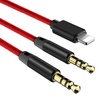 image:imageBaseus CALL340S Audio Cable  L34 Apple to 35mm amp USBCharging Audio Cable Silver amp Black