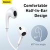 image:imageBaseus Encok 35mm lateral inEar Wired Earphone H17 WhiteErgonomic