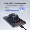 image:imageBaseus Inspire XH1 Adaptive Active Noise Cancelling Headphones 45W USB C Charger Dual Port PPS Fast Charging Block