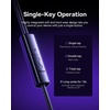 image:imageBaseus Wired Headphones 35mm Bass Universal Stereo Headphones Noise Isolating Headphones Compatible with MacBook Pro 2023 Mac Studio PS4PS5 MP34 with Aux Port Encok HZ11 WhiteBlack