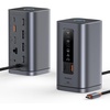image:imageBaseus Docking Station SpacemateWindows Triple Display 11 in 1 4K60Hz HDMIampDP 10Gbps USB AC Ports Gigabit Ethernet 35mm Audio 100W PD Laptop Docking Station for DellHPLenovoAsusAcer