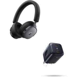 image:imageBaseus Inspire XH1 Adaptive Active Noise Cancelling Headphones 45W USB C Charger Dual Port PPS Fast Charging Block