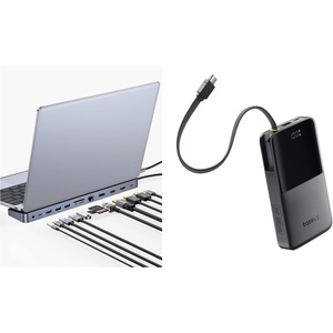 image:imageBaseus Laptop Docking Station ampBaseus 225W PD Fast Charging 10000mAh Power Bank